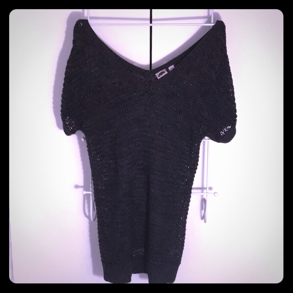 Cable knit slouchy top